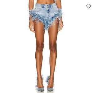 Area denim shorts